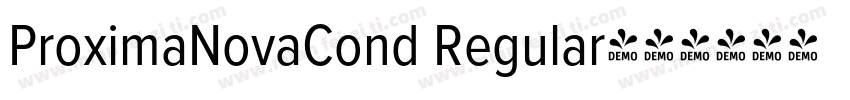 ProximaNovaCond Regular字体转换